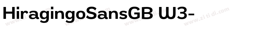 HiragingoSansGB W3字体转换